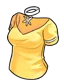 เสื้อยืดดอกไม้สีเหลือง