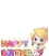 สติกเกอร์ Happy Birthday (Cecilia)