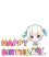 สติกเกอร์ Happy Birthday (Nell)